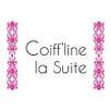 Logo Coiff'line la Suite (noir et rose)